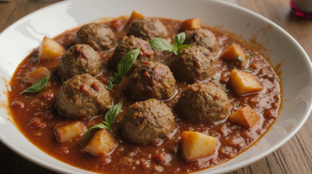 Eggplant-meatballs