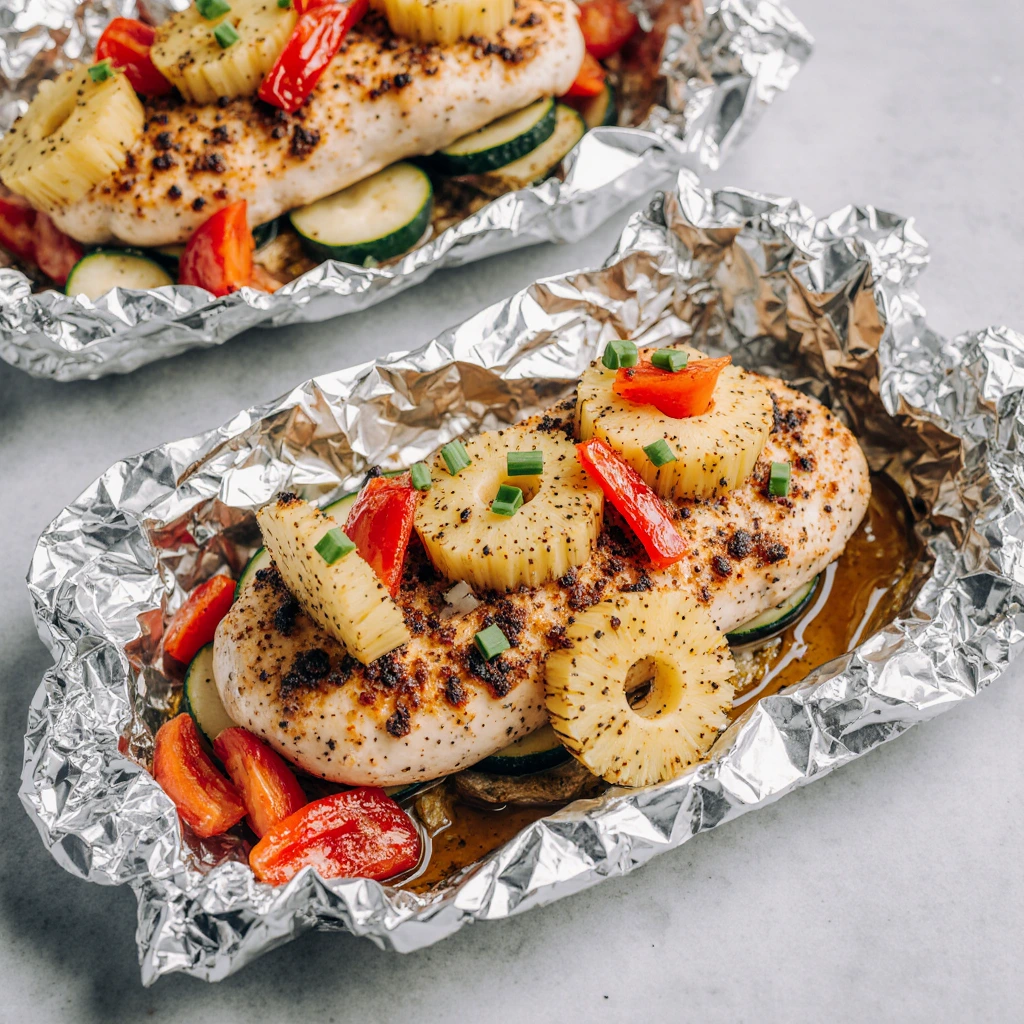 Teriyaki-Chicken-and-Pineapple-Foil-Packets