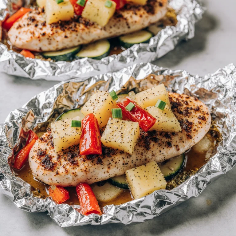 Teriyaki-Chicken-and-Pineapple-Foil-Packets