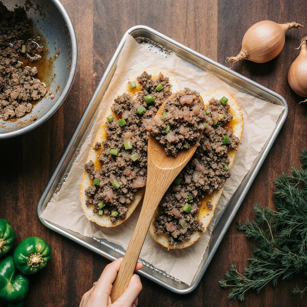 Cheesesteak-Garlic-Bread