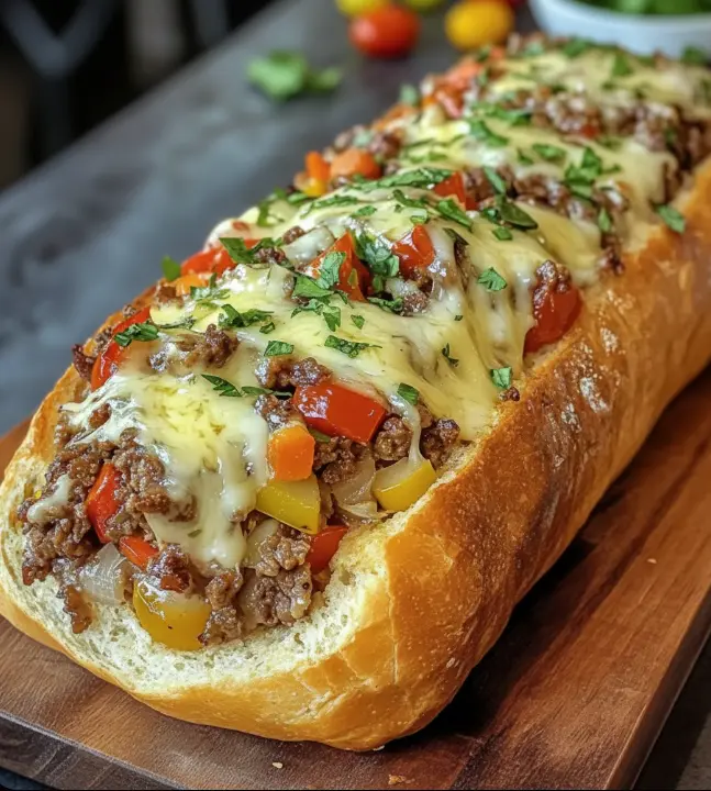 Cheesesteak-Garlic-Bread