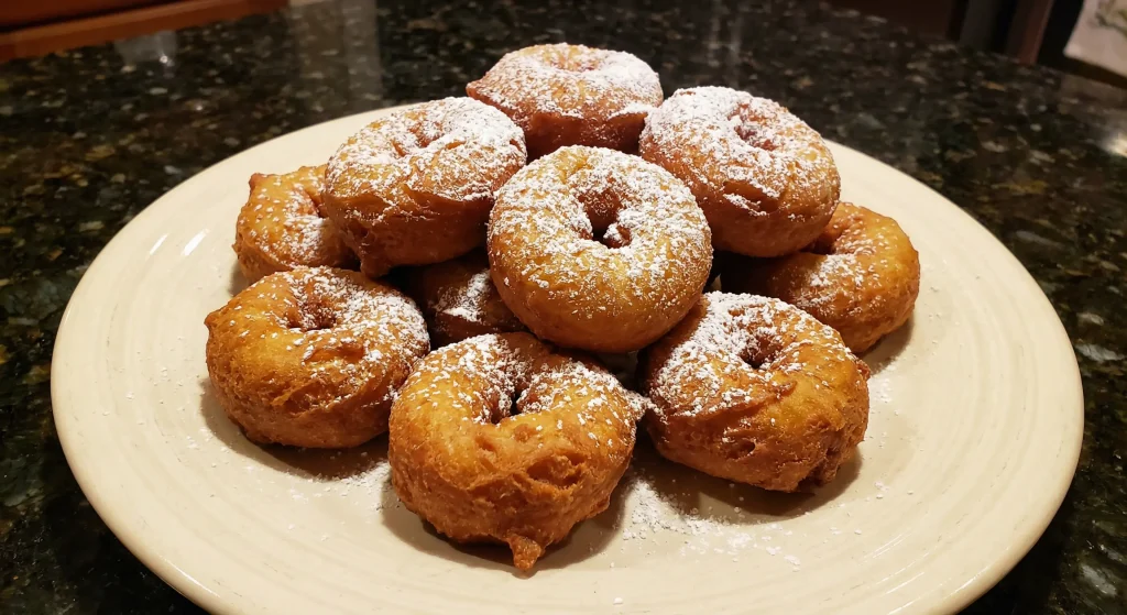 Homemade-sugar-coated-fried-donuts