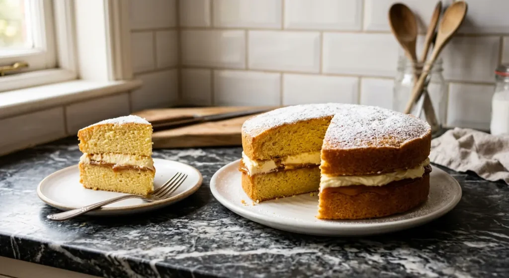 Lemon Victoria sponge cake