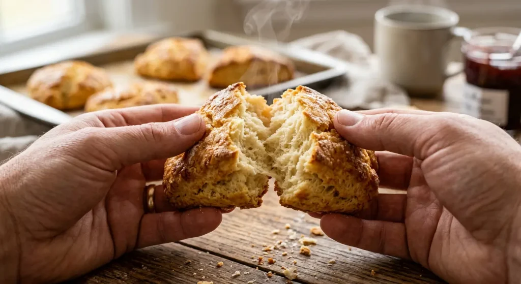 Buttermilk scones recipe served