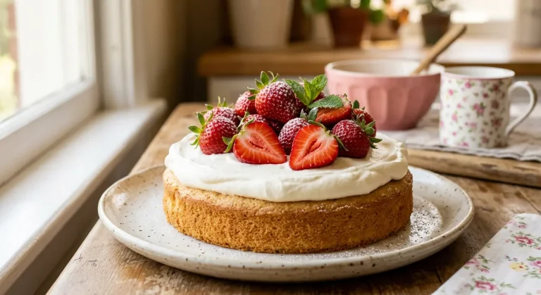 Easy Mini Strawberry Cream Cake