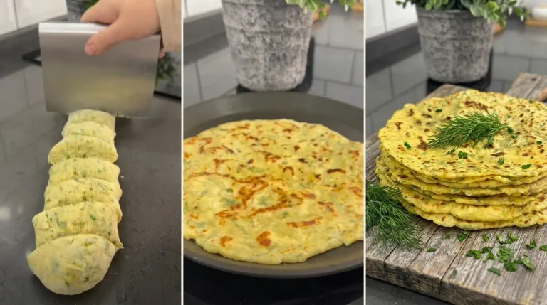 Potato and Kashar Cheese Lava cooked in a pan with melted cheese inside
