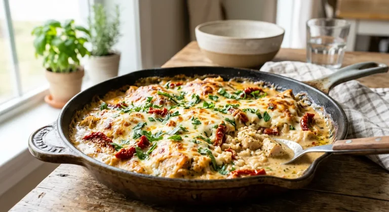 Creamy Sun-Dried Tomato Chicken and Rice