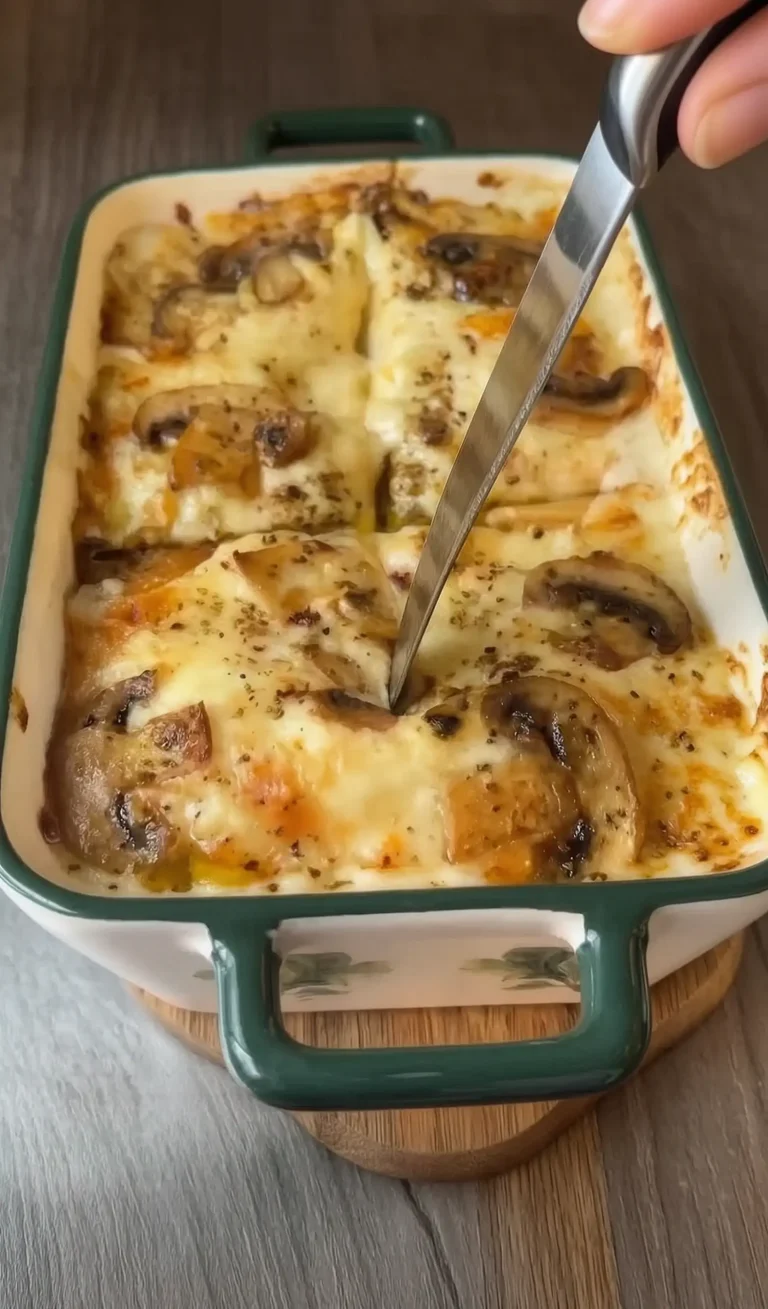 Creamy Spinach and Mushroom Lasagna Recipe