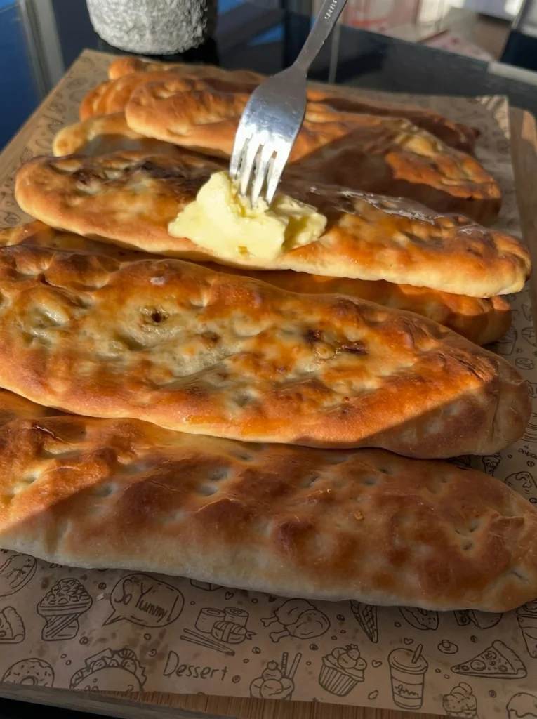 Wild pides baking in the oven until golden brown