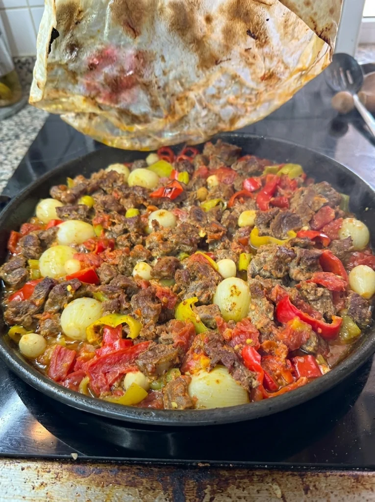 Belen Tava served hot on a plate
