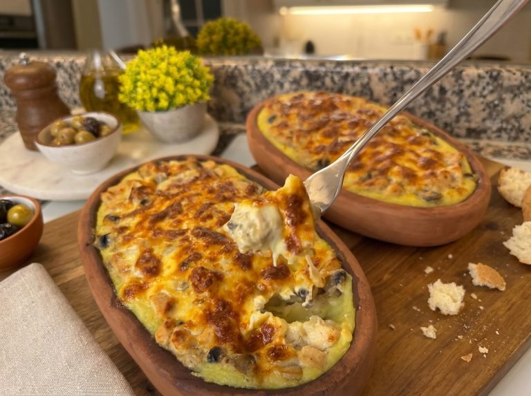 Chicken and Mushroom Casserole with Mashed Potatoes